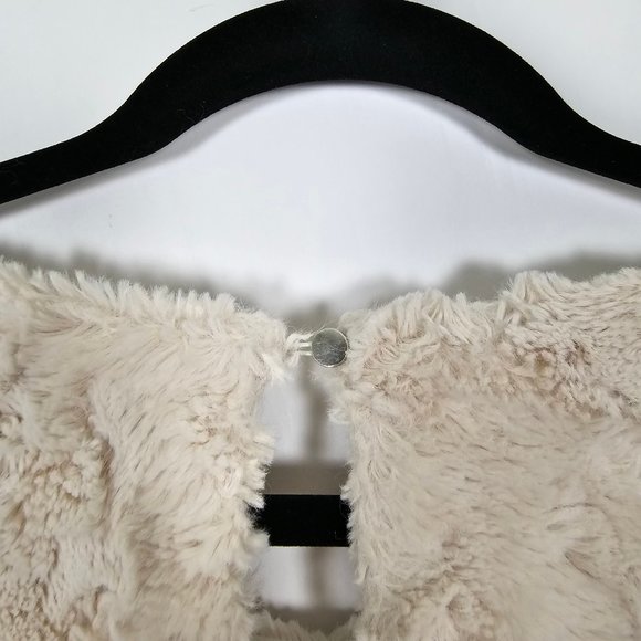 Maeve By Anthropologie Faux Fur Soft Lined Womens XL Short Sleeve Pullover Top - Picture 4 of 10